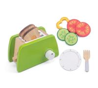 Dickly Wooden Toy Mixer Children Set With Pretend Mixer Appliance Tabletop Blender Cooking Accessory friendly rounded corners for mimic knobs suitable for , 0.6 , Cucinino Green Bread Maker