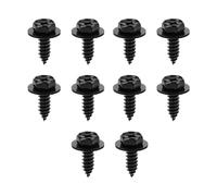 Dickno 10 PCS Car Fender Liner Screw Bolt, Automotive Bumper Mud Flaps Wheel Wells Screws Bolts 90159-60498 Compatible with Tacoma, Tundra, Highlander, RAV4, Prius, ES300h, GS350