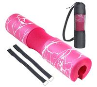 Dickplay Barbell Pad Squat Pad Comfy Extra Thick Foam Padding for Hip Thrusts Gym Fitness Work Out Heavy Duty Weightlifting Comfortable Squats Lunges Glute Bridges Fit Standard and Olympic Bars,Pink