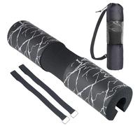 Dickplay Barbell Pad Squat Pad Comfy Extra Thick Foam Padding for Hip Thrusts Gym Fitness Work Out Heavy Duty Weightlifting Comfortable Squats Lunges Glute Bridges Fit Standard and Olympic Bars,Black