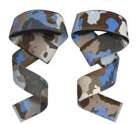 Dickplay Weight Lifting Straps,1 Pair With Neoprene Padding Wrist Support and Gel Anti-slip Grips,Strongly Stitched Gym Lifting Straps for Fitness Weight Lifting,Deadlifts,Strength Training,Camo Blue