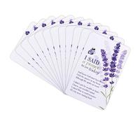 Dicksons Bookmarks, Lavender Flowers - I Said A Prayer for You Today, Pack of 12, Laminated Cardstock, 3.8 x 2.5 Inch, White/Purple