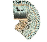 Dicksons Christian Itty Bitty Blessing Card Mini Encouragement Handout Bookmark 2 x 3 Inch Paper Eagle Enjoy God's Paradise Pack of 24
