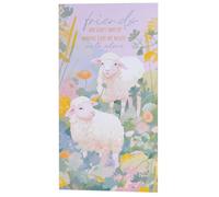 Dicksons Friends Are God’s Way Wall Plock 10 x 18 Inch - Inspirational Christian Wall Decor with Lamb Artwork - Faith-Based Friendship Quote Sign for Home or Bedroom