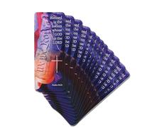 Dicksons Inspirational Christian Bookcard Bookmark for Books, Bible Study, Journals 2.5 x 7 Inch Laminated Card Stock Blessed is The Nation Pack of 12