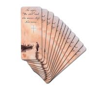 Dicksons Inspirational Christian Bookcard Bookmark for Books, Bible Study, Journals 2.5 x 7 Inch Laminated Card Stock He Says Be Still Pack of 12