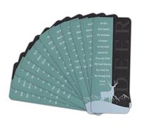 Dicksons Inspirational Christian Bookmark for Books, Bible Study, & Journals 2.5 x 7 Inch Paper AS The Deer Pants Pack of 12