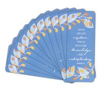 Dicksons Inspirational Christian Bookmark for Books, Bible Study, & Journals 2.5 x 7 Inch Paper Floral for The Lord Gives Wisdom Pack of 12