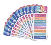 Dicksons Inspirational Christian Bookmark for Books, Bible Study, & Journals 2.5 x 7 Inch Paper The Beatitudes Outline Matthew Pack of 12