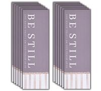 Dicksons Inspirational Christian Bookmark for Books, Bible Study, & Journals 2 x 6 Inch Paper Be Still and Know Pack of 6