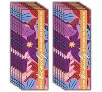 Dicksons Inspirational Christian Bookmark for Books, Bible Study, & Journals 2 x 6 Inch Paper Floral Let Beauty of The Lord Be Upon Us Pack of 6