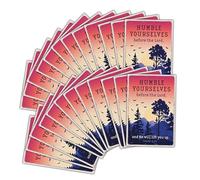 Dicksons Inspirational Christian Itty Bitty Blessing Card Bookmark, Handout Cards for Encouragement 2 x 3 Inch Paper Humble Yourselves Before The Lord Pack of 24