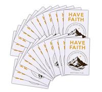 Dicksons Inspirational Christian Itty Bitty Blessing Card Bookmark, Handout Cards for Encouragement 2 x 3 Inch Paper Faith That Can Move Mountains Pack of 24
