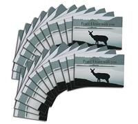 Dicksons Inspirational Christian Itty Bitty Blessing Card Bookmark, Handout Cards for Encouragement 2 x 3 Inch Paper Deer Silhouette Mountain Scene Peace I Leave with You Pack of 24