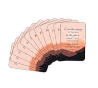 Dicksons Inspirational Christian Pocketcard Bookmark, Church Handout Cards for Encouragement 2.5 x 3.75 Inch Paper from The Rising of The Sun Pack of 12