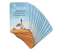 Dicksons Inspirational Christian Pocketcard Bookmark for Books, Bible Study, Journals 2.5 x 4 Inch Card Stock Church Serve One Another Pack of 12