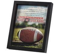 Dicksons Inspirational Christian Sport Wall Hanging Shadow Box Style Framed Wall Décor for Home 11 x 9 Inch Wood and Glass Football Strength Comes From Knowing You