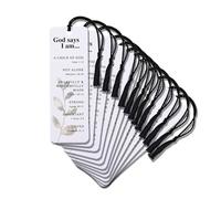 Dicksons Inspirational Christian Tassel Bookmark for Books, Bible Study, Journals 2 x 6 Inch Card Stock God Says I Am Pack of 12