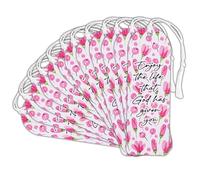 Dicksons Inspirational Christian Tassel Bookmark for Books, Bible Study, & Journals 2 x 6 Inch Paper Enjoy The Life God Has Given Pack of 12