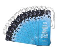 Dicksons Inspirational Christian Tassel Bookmark for Books, Bible Study, & Journals 2 x 6 Inch Paper When You Go Through Deep Waters Pack of 12