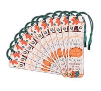 Dicksons Inspirational Christian Thanksgiving Tassel Bookmark for Books, Bible Study, & Journals 1.5 x 6 Inch Paper in Everything Give Thanks Pack of 12