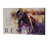 Dicksons Inspirational Christian Wall Hanging Plaque Décor for Home 10 x 17 Inch MDF By His Wounds We Are Healed