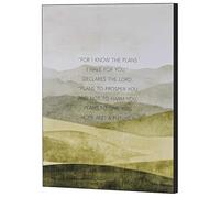 Dicksons Inspirational Christian Wall Hanging Plaque Décor for Home 11 x 14 Inch MDF Pasture For I know the Plans