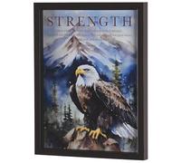 Dicksons Inspirational Christian Wall Hanging Shadow Box Style Framed Wall Décor for Home 13 x 17 Inch Wood and Glass Soar on Wings Like Eagles