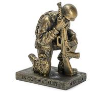 Dicksons Military Spiritual Figure Kneeling Praying Soldier Statue Faith Service Duty
