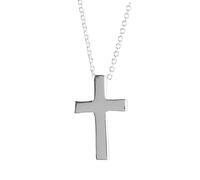 Dicksons My First Communion Cross Necklace Classic Silver-Tone Pendant Elegant Keepsake with Inspirational Message, 2.7" L x .9" H, Brass, No Gemstone