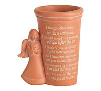 Dicksons Thought of You Burnt Orange Angel 4.25 x 5 Resin Decorative Outdoor Standing Planter