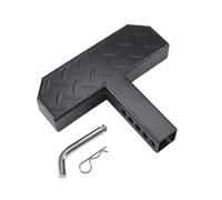 DICMIC Hitch Step Anti Slip and Rust Towing Bumper Guard for Most Car SUV Truck Pickup with Pin Fit 2” Receiver, 11.8” Length