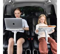 DICMKY Car Seat Tray Table, Rotatable Travel Tray for Kids/Adults, Car Lap Desk for Laptop Computer Tablet Book, Front Passenger/Rear/Driver Seat Food Eating, Essentials Accessories for Long Trips