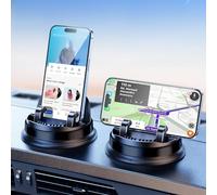 DICMKY Dash Cell Phone Car Mount, Multifunctional Car Dashboard Mobile Phone Holder, 360 Rotatable Universal Dash Mounted Car Phone Stand Hands Free, Compatible with iPhone, Samsung, Google, Android