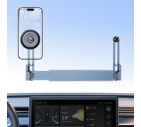 DICMKY Dual Head Tesla Phone Mount Model Y/3 2026 2025 2024 2023 2022 2021, [Magnetic/Clip] Car Accessories for Tesla Screen Phone Holder Stand, (Fit for Tesla Model Y(Juniper)/3(Highland))