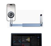 DICMKY Dual Head Tesla Phone Mount Model Y/3 2026 2025 2024 2023 2022 2021, [Magnetic/Clip] Car Accessories for Tesla Screen Phone Holder Stand, (Fit for Tesla Model Y(Juniper)/3(Highland))