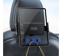 DICMKY Tesla iPad Tablet Mount Headrest Accessories for Model Y(Juniper) Model 3(Highland) 2025 2024 2023 2022 2021, Back Seat Tablet Holder with Hooks for Kids, Fits 4.7-12.9" iPad Pro Air Mini