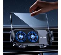 DICMKY Wireless Car Charger for Samsung Galaxy Z Fold 7 6 5 4 3 2, Rotatable Dual Coils Fast Charging Phone Holder for Pixel 9 Pro Car Mount, Air Vent Cell Phone Mount for Galaxy Z Fold Accessories