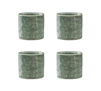 Dicmracy 3.4 Oz Espresso Cups for Coffee or Tea, Ceramic Coffee Cups, Demitasse Cups for Coffee or Tea, Japanese Teacups, Asian Cups, Espresso Cups Set (green, 4)