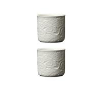 Dicmracy Ceramic Espresso Cups Set of 2 or 4, 3.4 Oz Espresso Mugs, Demitasse Cups for Coffee or Tea, Small Coffee Cups No Handles (white, 2)