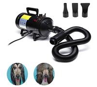 dicn Pet Dog Cat Grooming Hairdryers Professional 2800W Adjustable Wind Speed & Temperature Low Noise Extendable Hose 3 Nozzles Powerful Efficient Hair Fur Blower Dryer