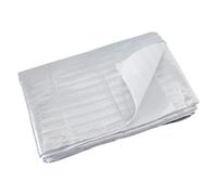 DICOSMETIC 1 Roll 3M x 0.6M Aluminum Foil Heat Reflective Tape Silver Heat Resistant Batting Sigle Side Reflective Insulation Roll for Pot Holders and Table Heat Pads Making