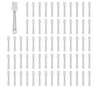 DICOSMETIC 100Pcs Fork Charm Bulk Kitchen Theme Charm Alloy Tableware Pendants Metal Cooking Charms Antique Silver Big Pendant for DIY Craft Jewelry Making Necklace Bracelet Earring
