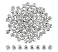 DICOSMETIC 100Pcs Metal Buddha Beads Tibetan Style Alloy Beads Beads Antique Silver Buddhist Spacer Beads Buddha Head Loose Beads for Necklaces Bracelets DIY Jewelry Making, Hole: 1.5mm