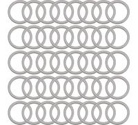 DICOSMETIC 100Pcs Round Linking Rings Stainless Steel Circle Connector Charm 10mm Open Bezel Circle Charms Hollow Ring Charms for DIY Bracelet Necklaces Earrings Jewelry Making