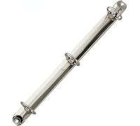 DICOSMETIC 10Pcs A4 Letter Size Ring Binder Mechanism 3 Rings Binders Ring Replacement Kit Platinum Loose Leaf Binding Spines Combs for Personal Organizers Planners, 28x3cm