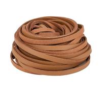 DICOSMETIC 10Pcs Camel Leather Cord 5mm Wide Genuine Leather Strip Flat PU Leather Cord Leather Braiding String for Necklace Bracelet DIY Crafts(About 1m/pc)