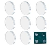 DICOSMETIC 10Pcs Round Glass Pattern Weights Cloth Sewing Weights 5.9x1cm Small Clear Paper Weight Glass Sewing Accessories for Dressmaking, Pattern Making and Sample Cutting