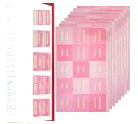 DICOSMETIC 12 Sheets Bible Tab Pink Bible Book Index Tab Laminated Bibles Tabs Study Bibles Index Book Labels Marker Stickers for Women Men Christian Gift Journaling Accessories