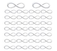 DICOSMETIC 120Pcs Infinity Link Charms Antique Silver Infinite Symbol Charms Tibetan Style Alloy Connectors Pendants for DIY Bracelet Necklace Jewelry Making